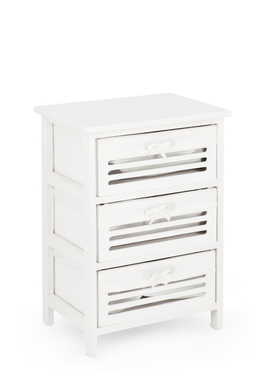Dressers Comoda alba din lemn 40 cm Leny Bizzotto