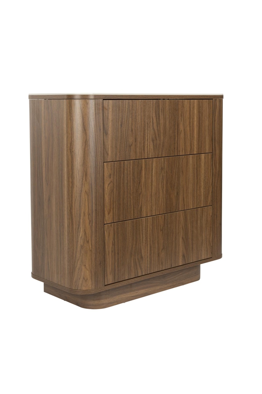Dressers Comoda maro din lemn 90 cm Almira Walnut The Home Collection