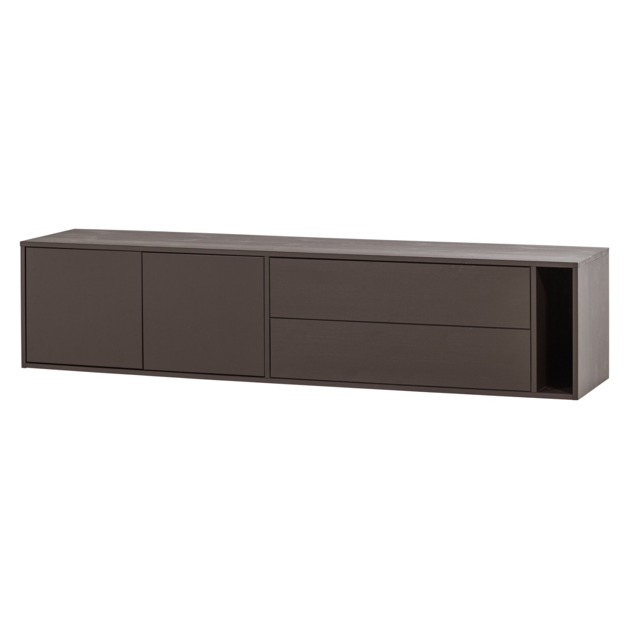 Entertainment Centers & TV Stands Comoda TV maro din lemn 200 cm Settle Down Woood