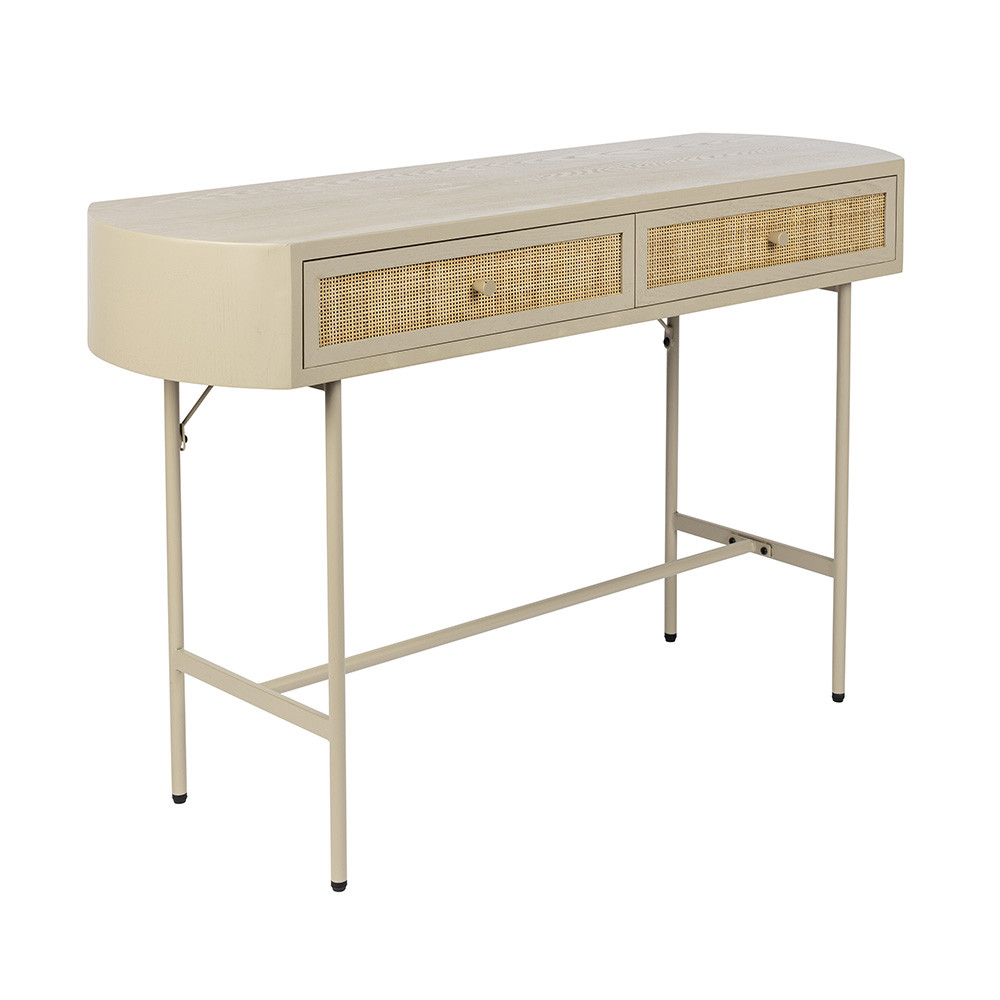 Consola bej din metal 120 cm Amaya Quiet Object