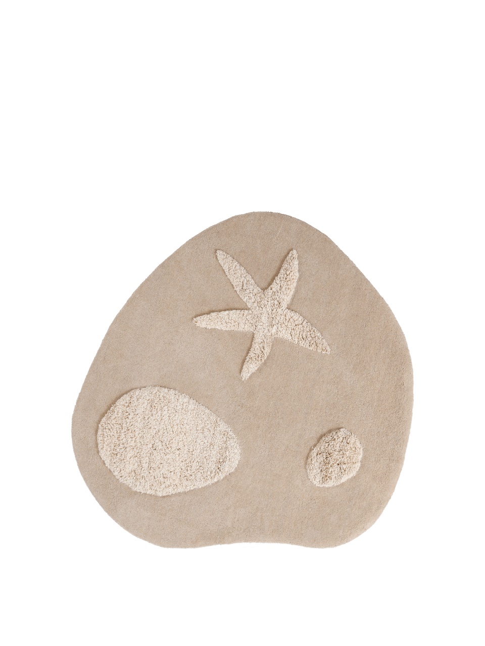 covor living 300/400 Covor crem din fibre naturale 130 cm Kove Ferm Living