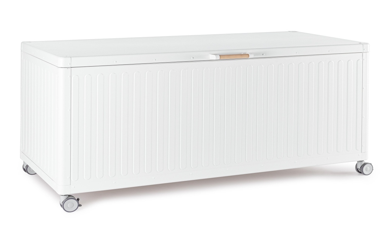 Outdoor Storage Boxes Cufar exterior alb din metal Ocean Hold Bizzotto