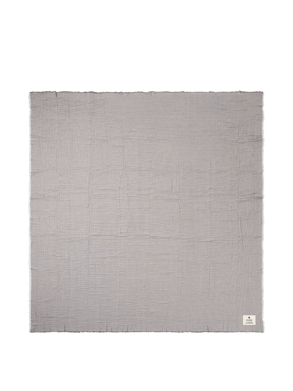 Quilts & Comforters Cuvertura albastru/bej nisipiu din bumbac 240x250 cm Fino Ferm Living