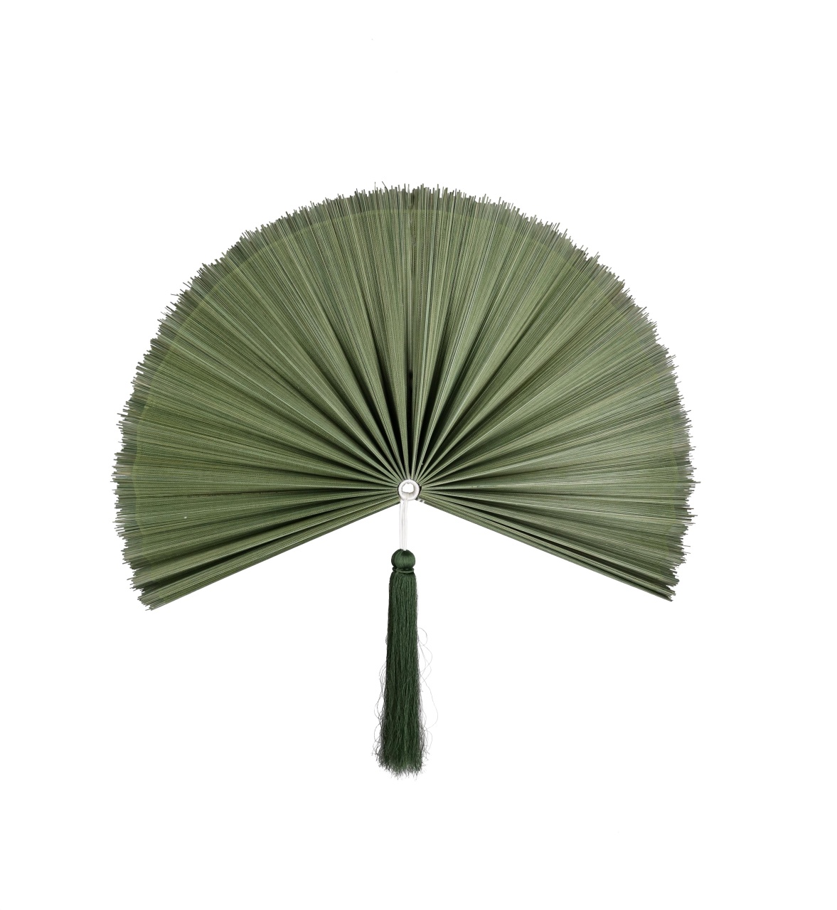 Decoratiune de perete verde din bambus 39x81 cm Nanka Fan Bizzotto