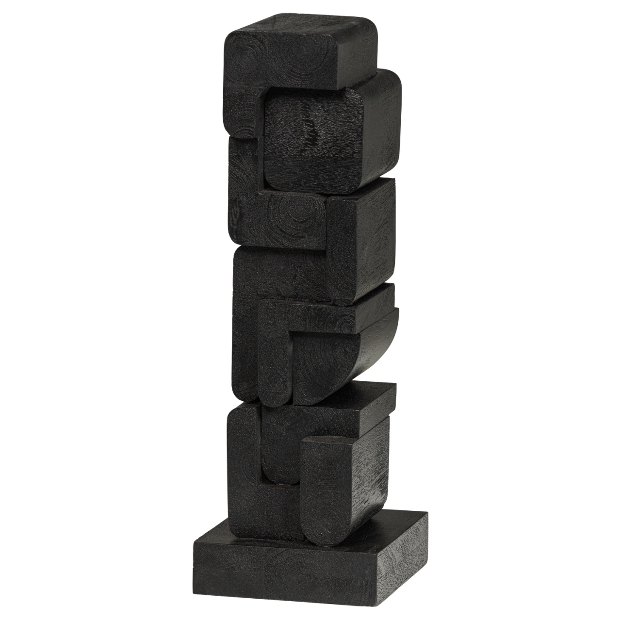 Artwork Decoratiune neagra din lemn 53 cm Isan Woood