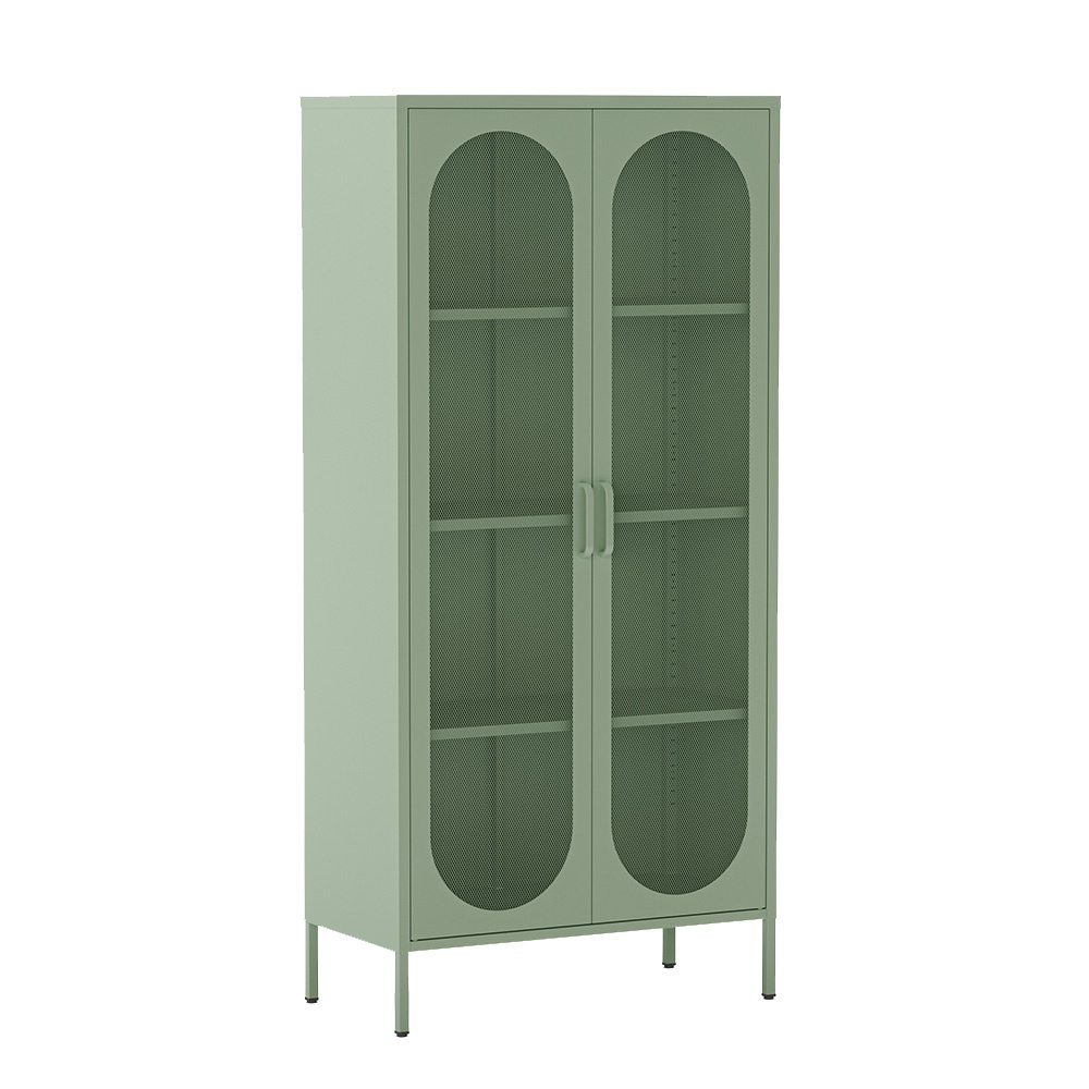 Quiet Object Dulap verde menta din metal 170 cm Diora Quiet Object