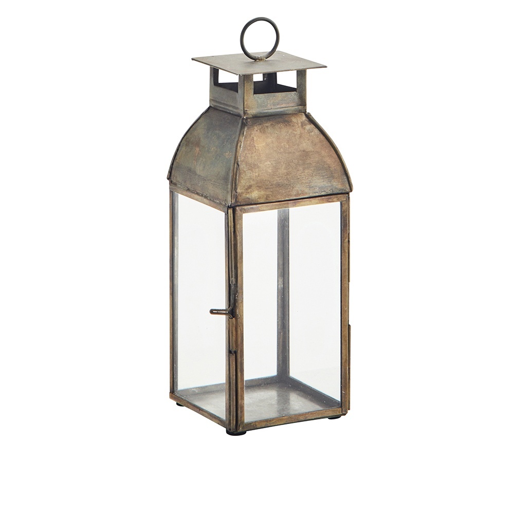 Candle Holders Felinar maro alama antichizat din metal 20 cm Sunny Madam Stoltz