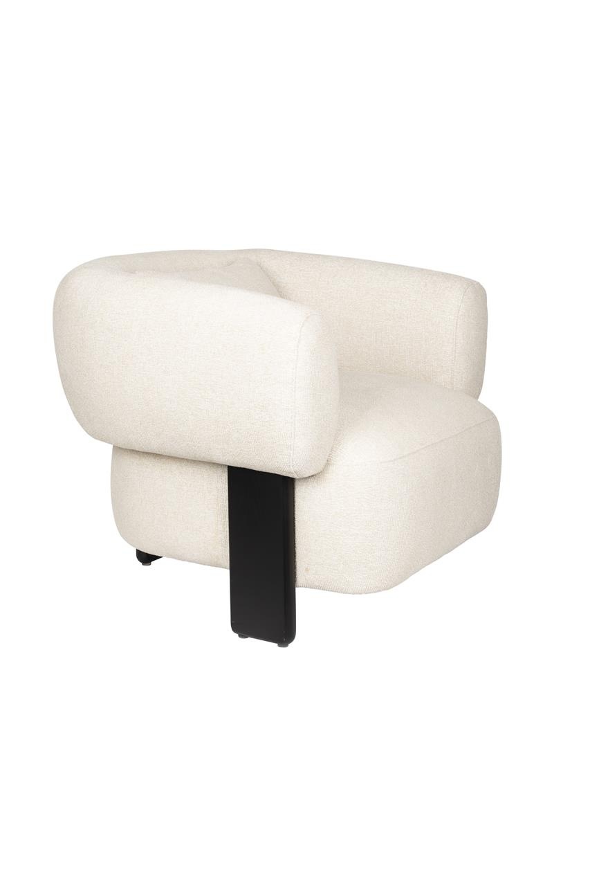 Chairs Fotoliu bej din textil Neil Zuiver