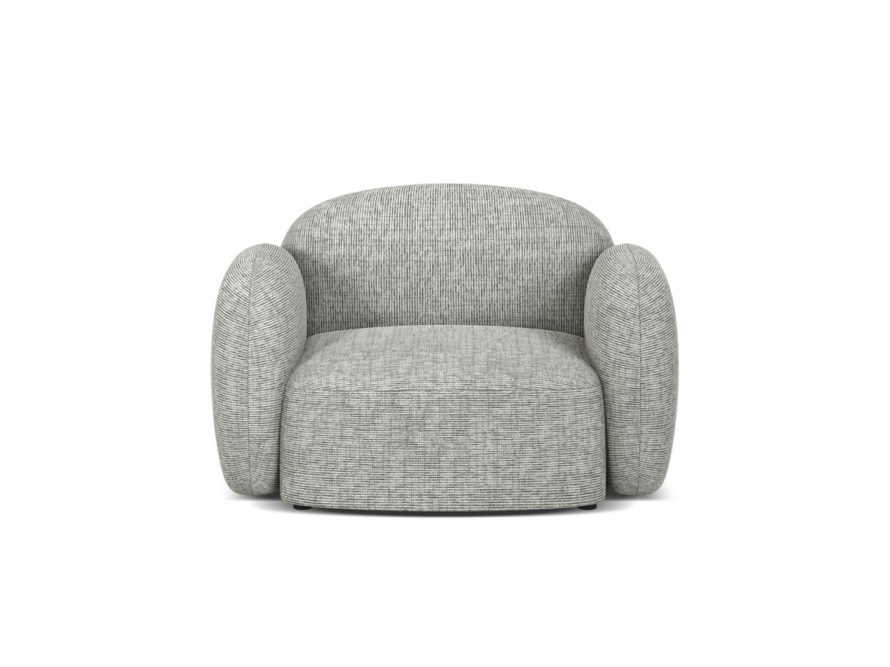 fotoliu Fotoliu gri inchis din textil Blair Baltimore Micadoni