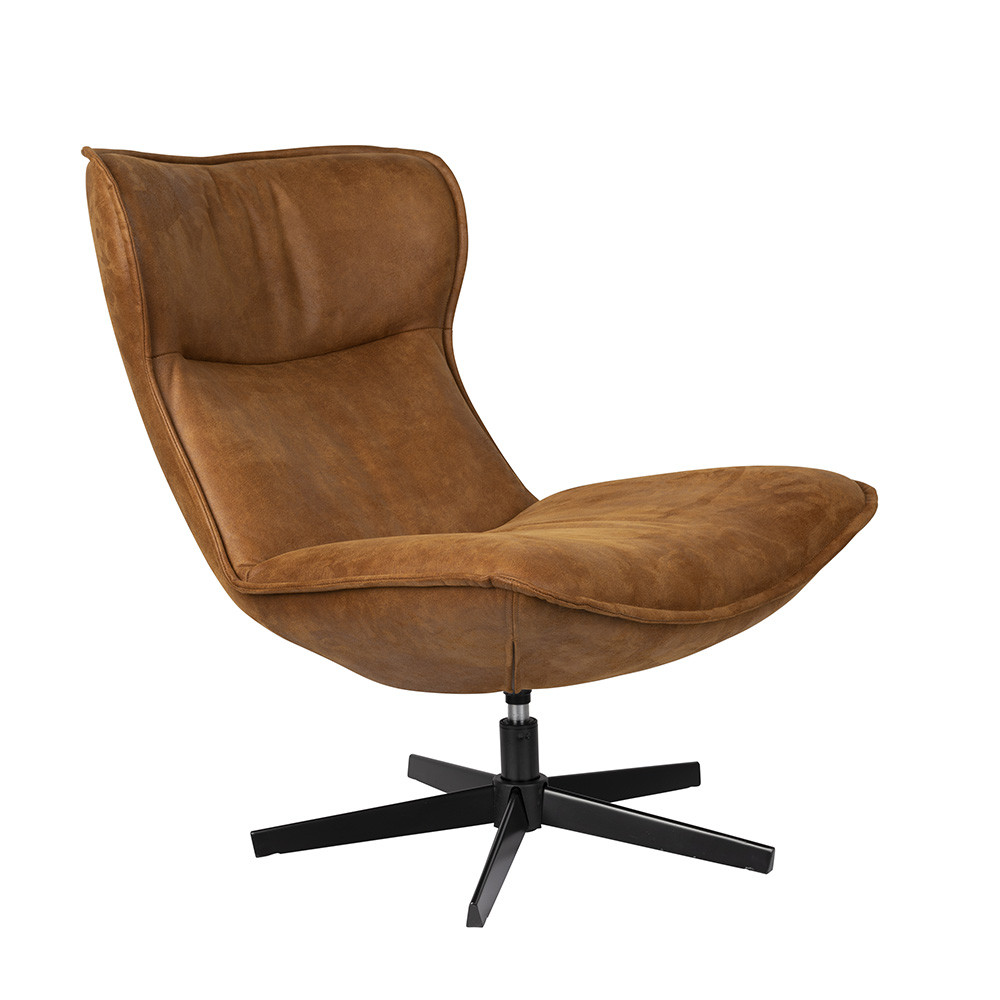 Quiet Object Fotoliu maro coniac din textil John Quiet Object