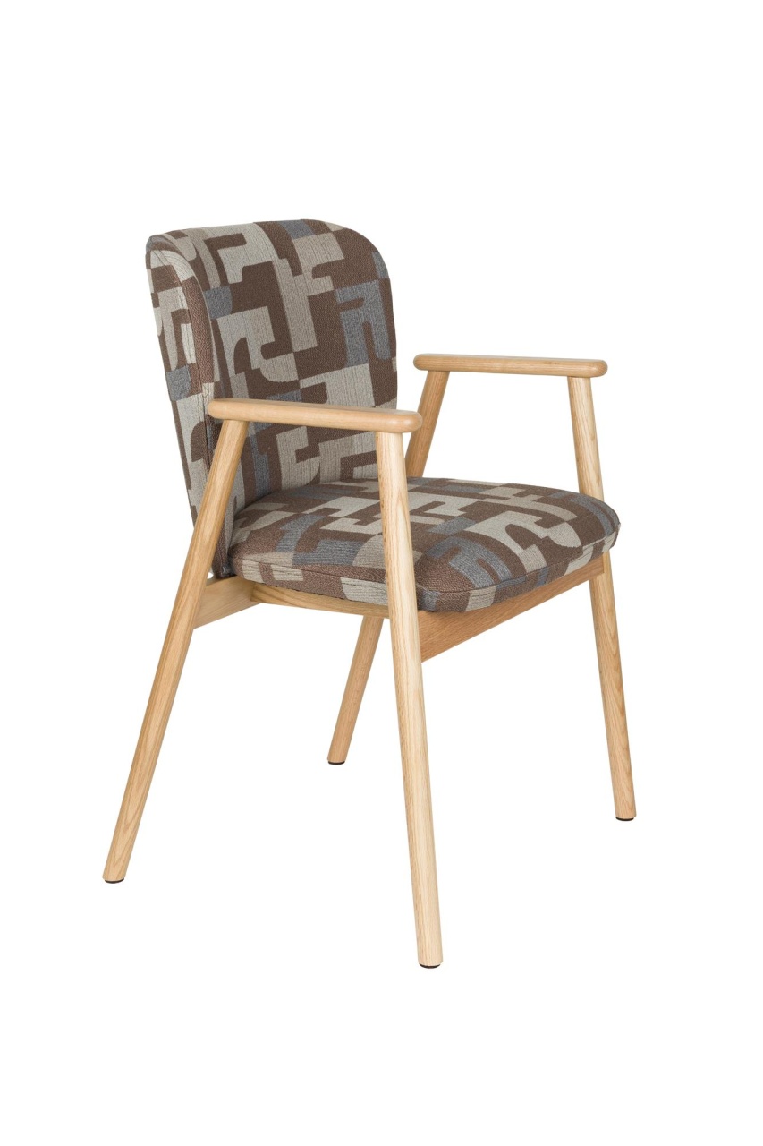 Quiet Object Fotoliu maro din textil Kenna Quiet Object