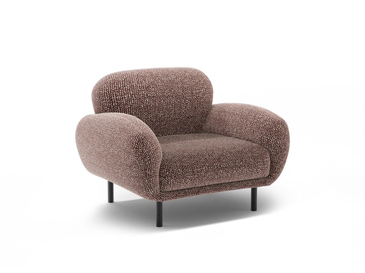 fotoliu Fotoliu maro din textil Poppy Micadoni