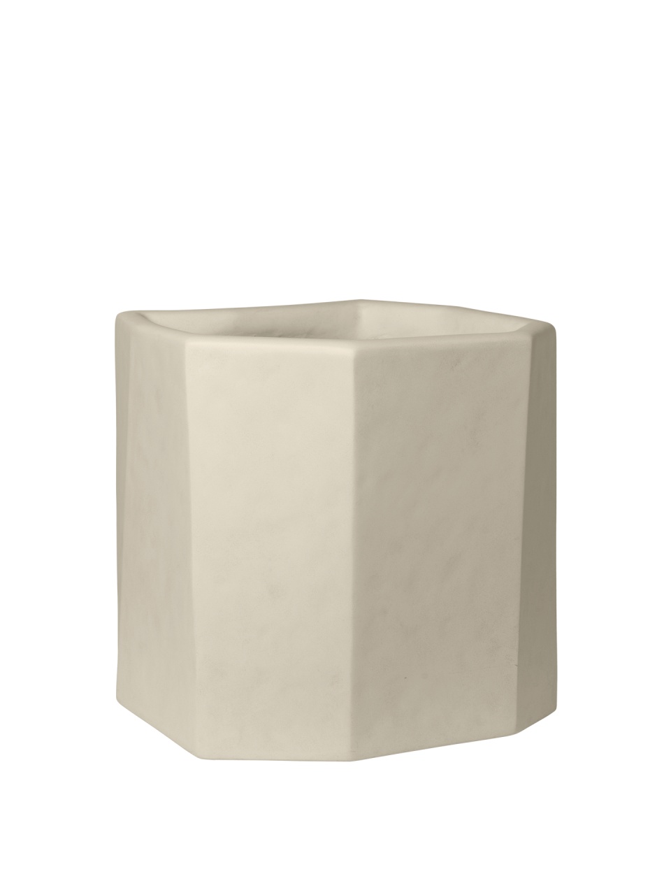 ornamente de grădină din ciment Ghiveci ivoriu din ciment 46x46 cm Staffa Ferm Living