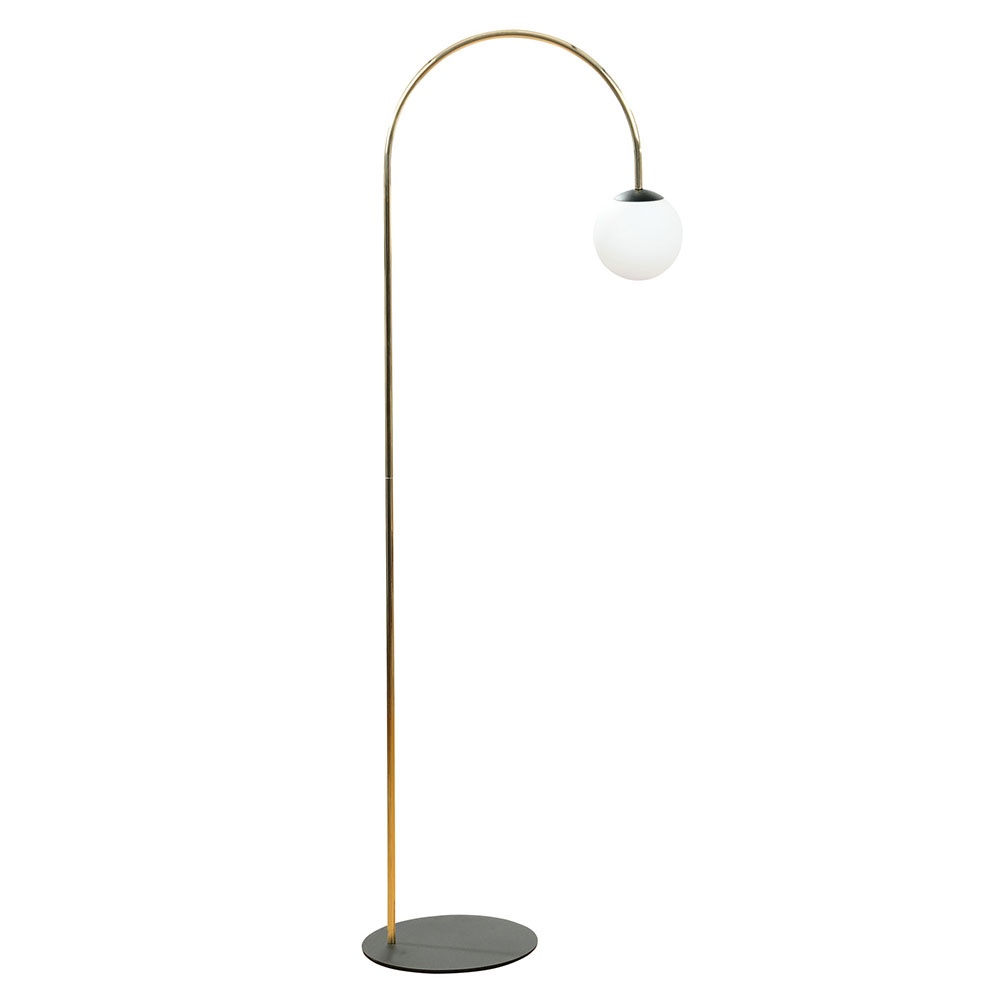 Lamps Lampadar auriu/negru din metal 158 cm Bow Zuma Line