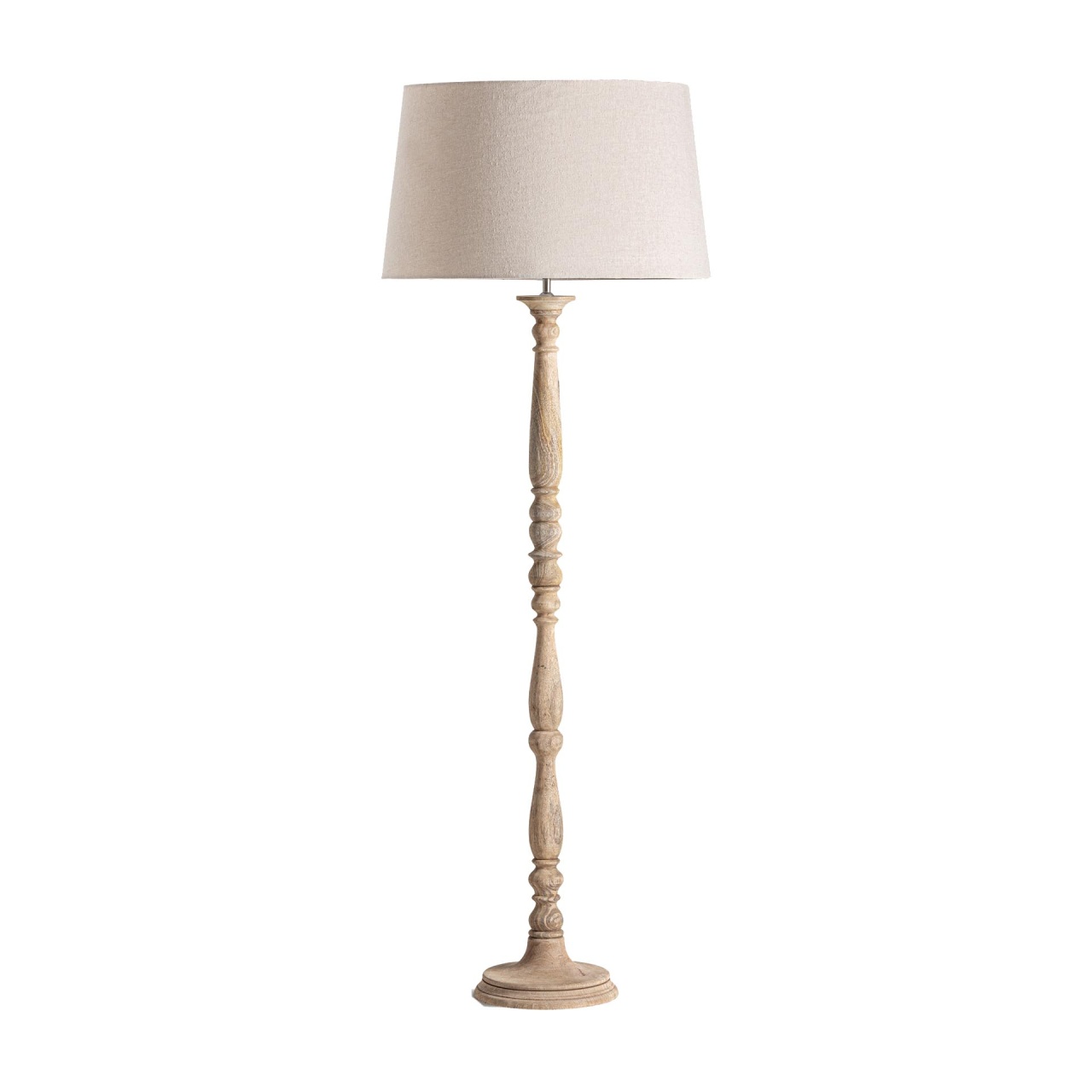 candelabre dormitor Lampadar maro/bej din lemn 169 cm Heilbron Vical Home