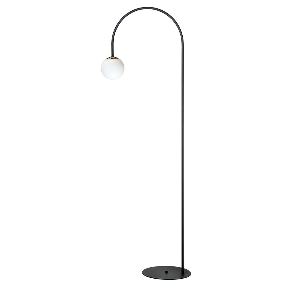 Lamps Lampadar negru/auriu din metal 158 cm Bow Zuma Line