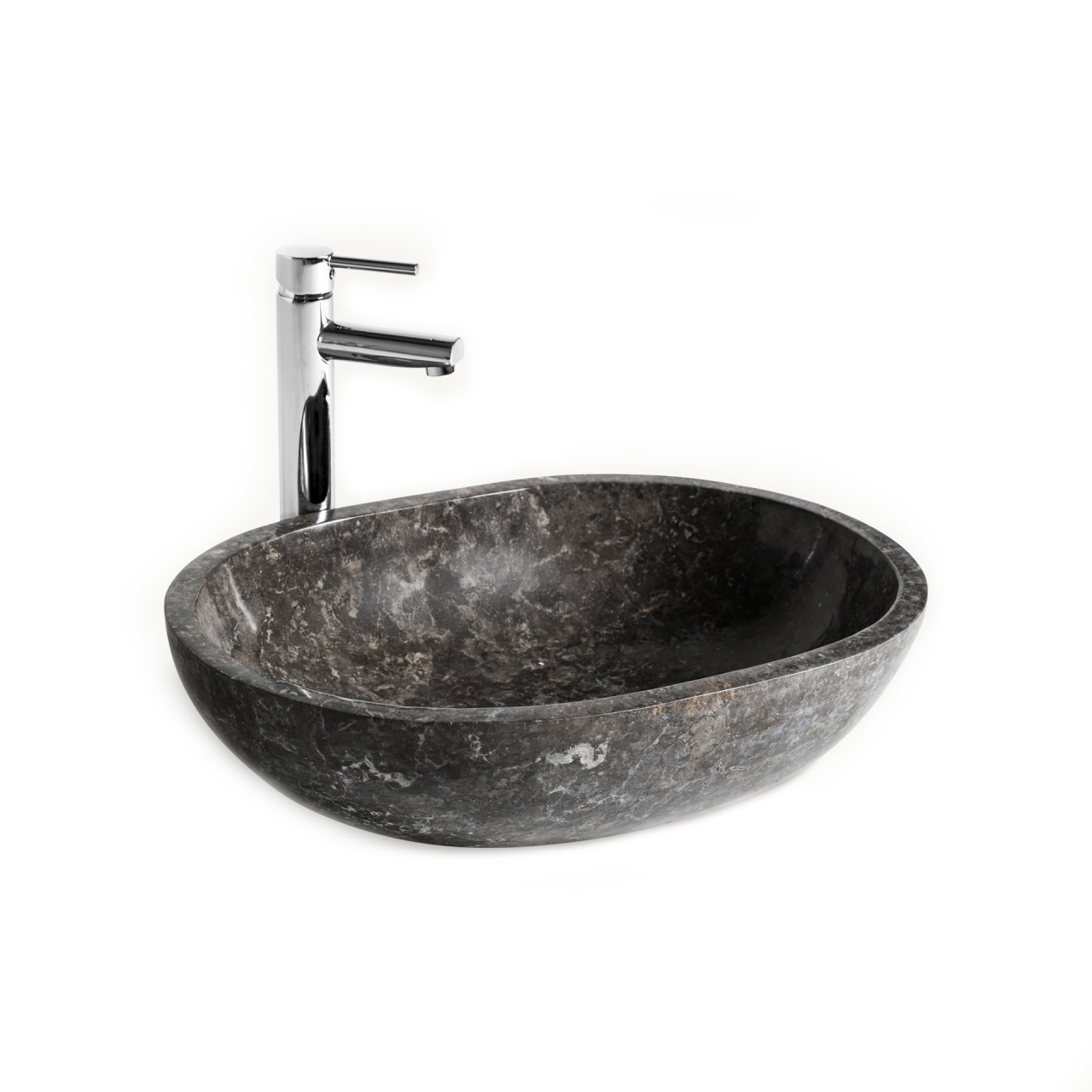 masca baie + lavoar + oglinda Lavoar baie gri din marmura Cares Vical Home