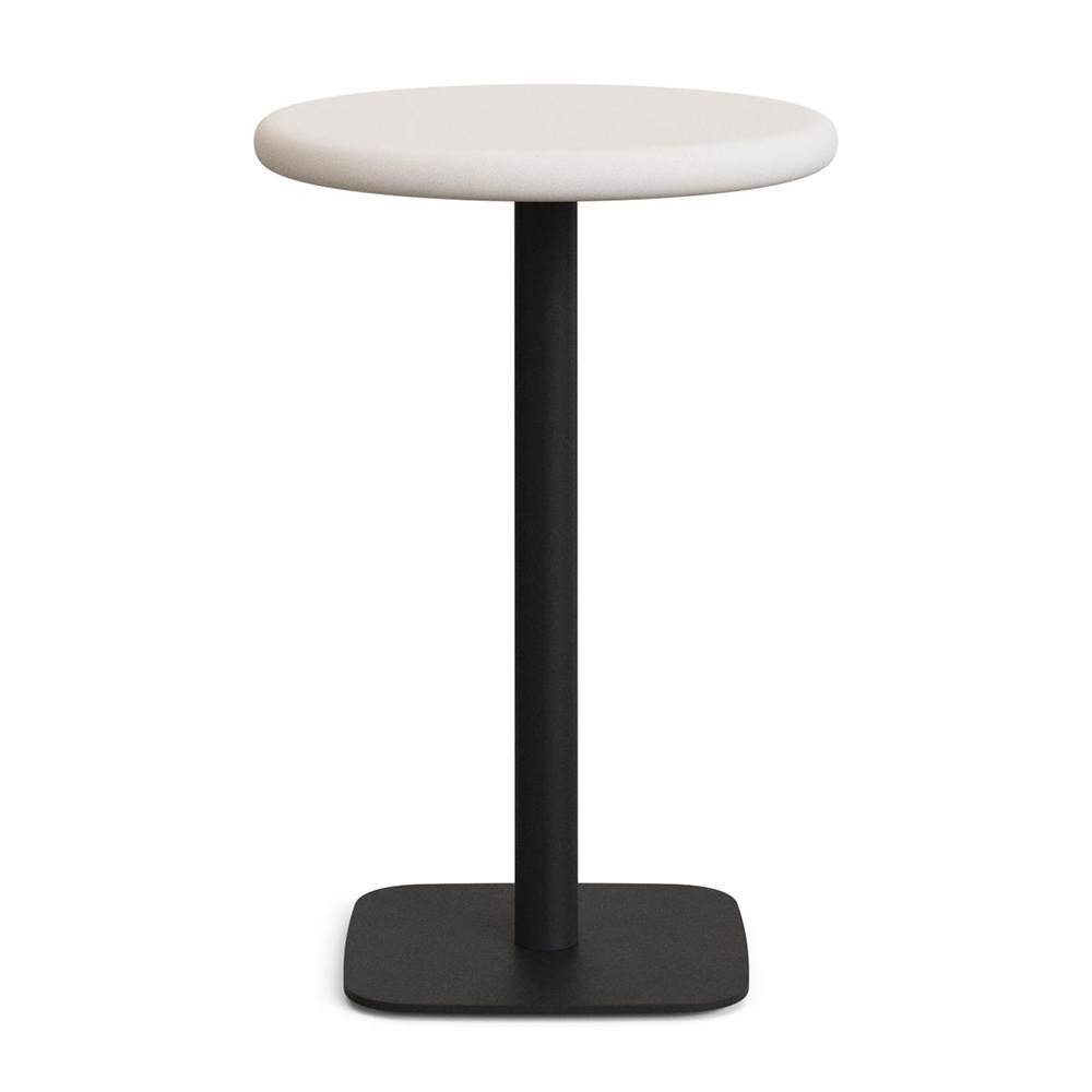 Outdoor Furniture Masa bar exterior alba/neagra din ciment 70 cm Dina Kave Home