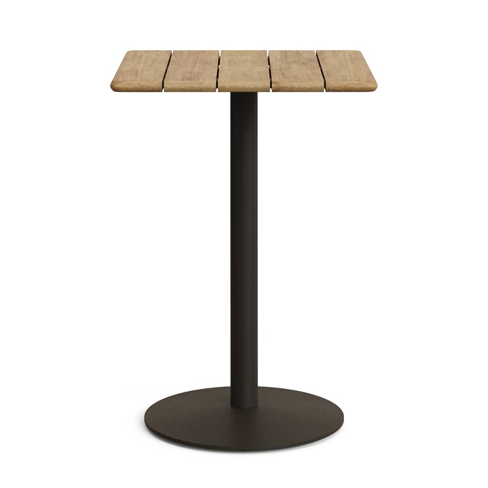 Outdoor Furniture Masa bar exterior maro/verde din lemn 70x70 cm Esilda Kave Home