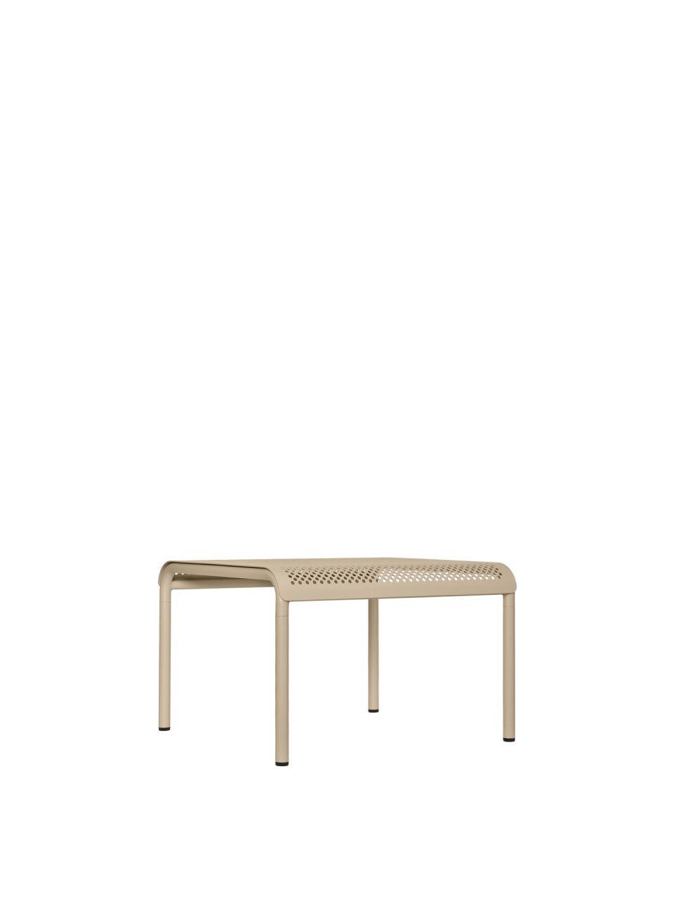 Furniture Masa de cafea exterior crem din metal 57x57 cm Dapple Ferm Living