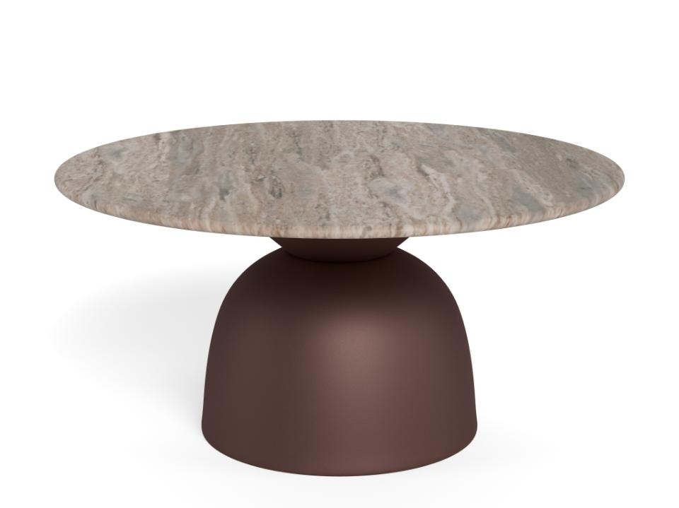 Coffee Tables Masa de cafea gri/maro bronz din marmura 80 cm Ferrol Actona Company