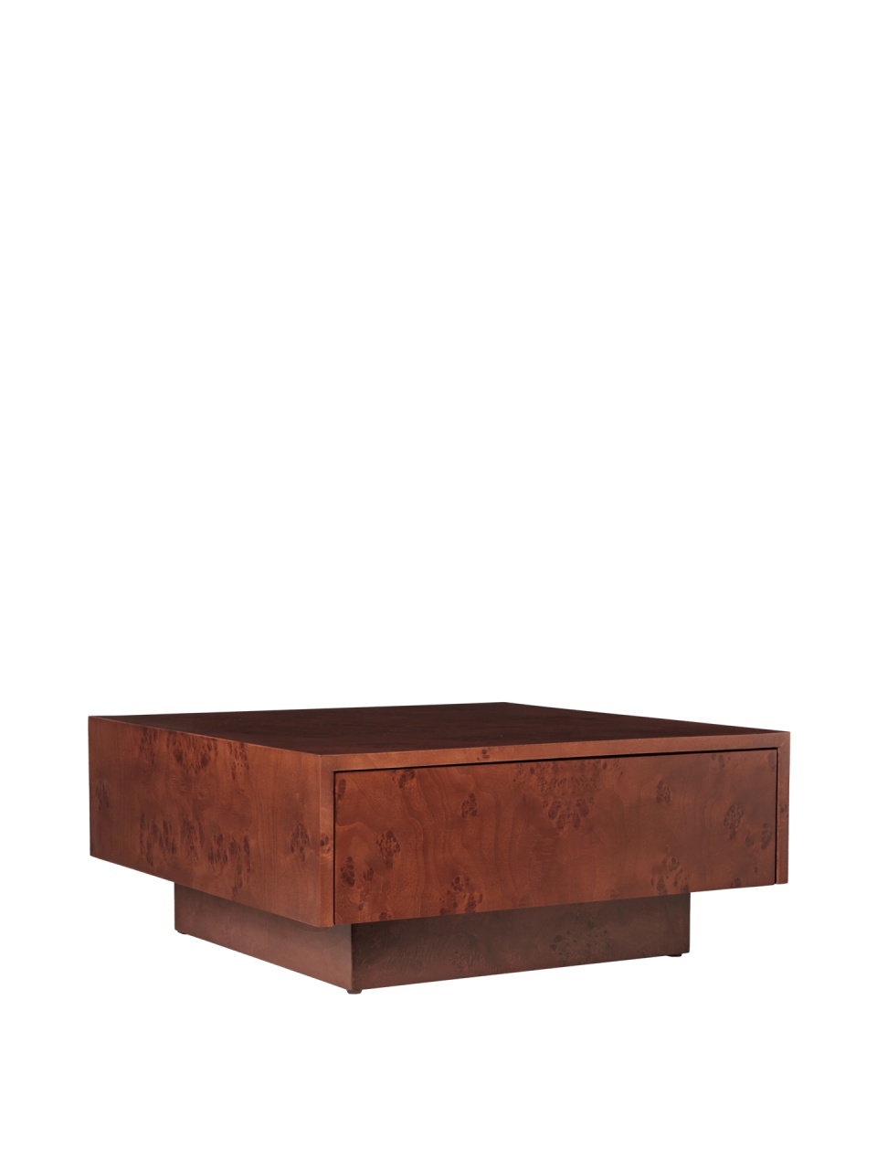 Masa de cafea maro inchis 70x70 cm Burl Ferm Living