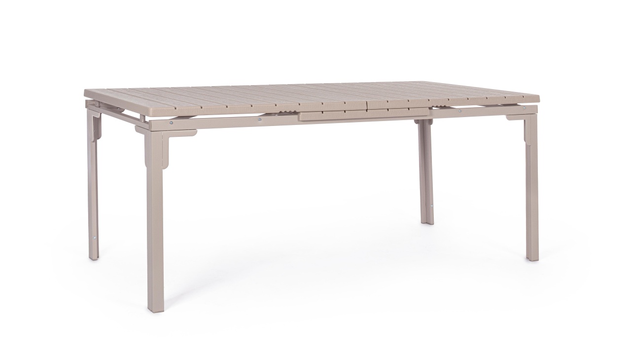 Outdoor Furniture Masa dining extensibila exterior grej din metal 90x180(240) cm Sarita Bizzotto