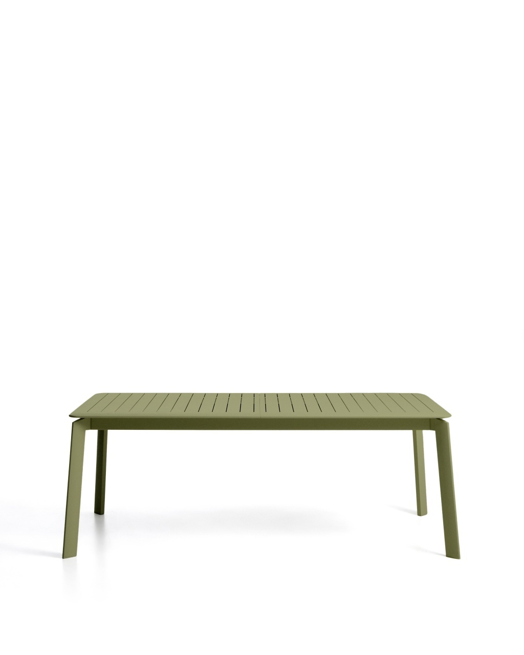masa extensibila 12 persoane Masa dining extensibila exterior verde din metal 100x205(287) cm Brela Kave Home