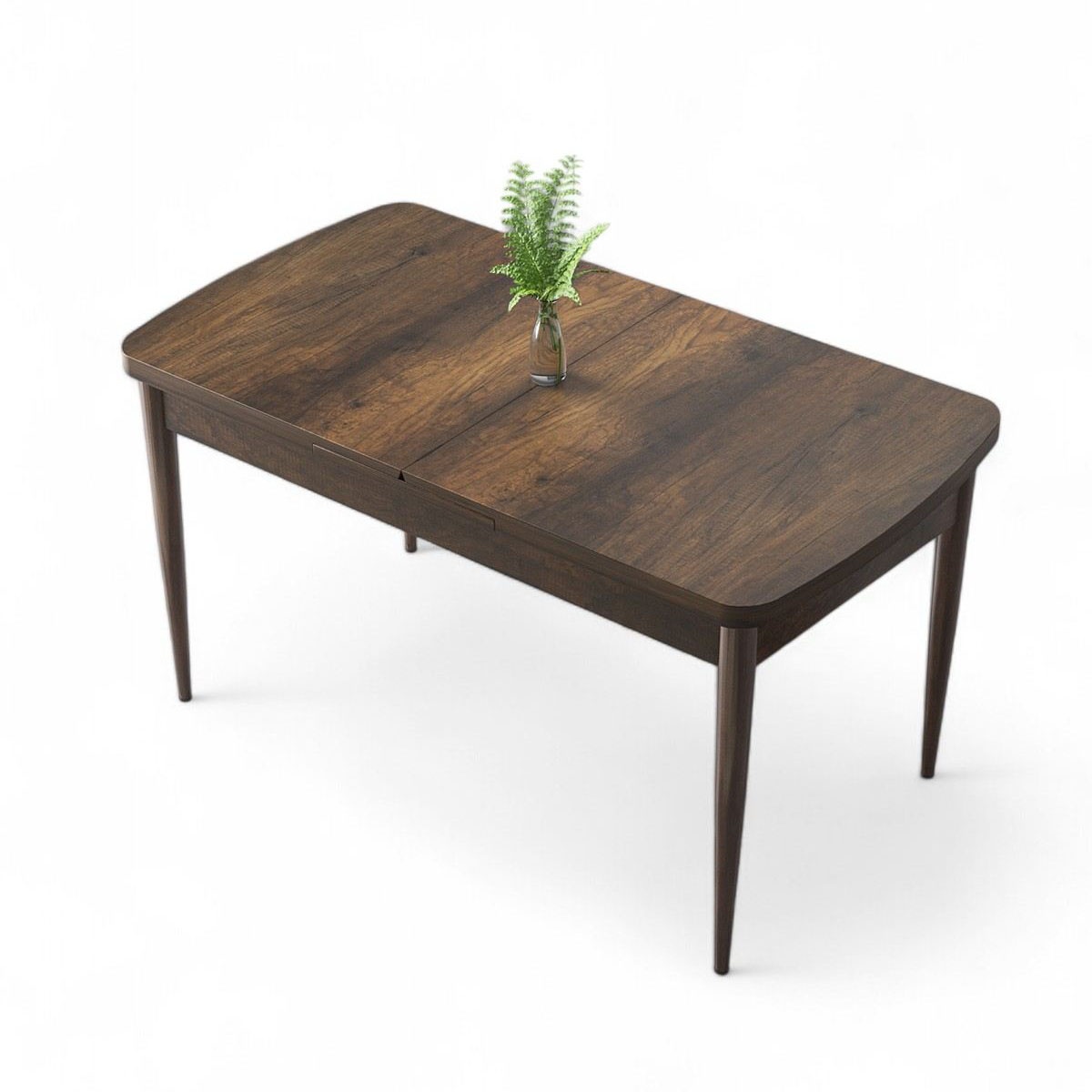 Kitchen & Dining Room Tables Masa dining extensibila maro din metal 80x132(170) cm Zen The Home Collection