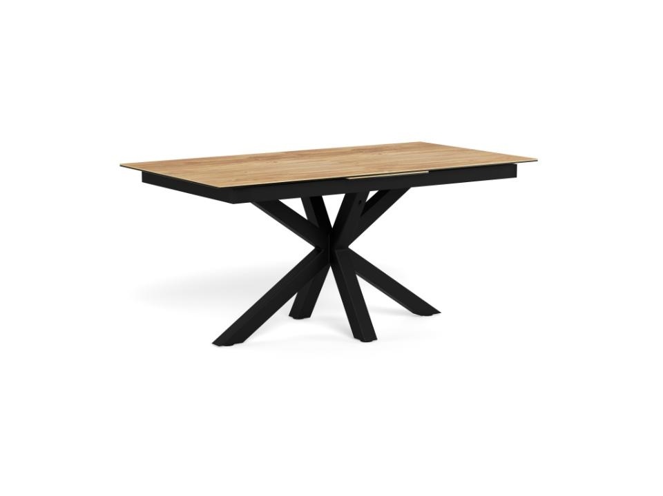 Kitchen & Dining Room Tables Masa dining extensibila maro/neagra din ceramica 90x168(210) cm Heaven Actona Company