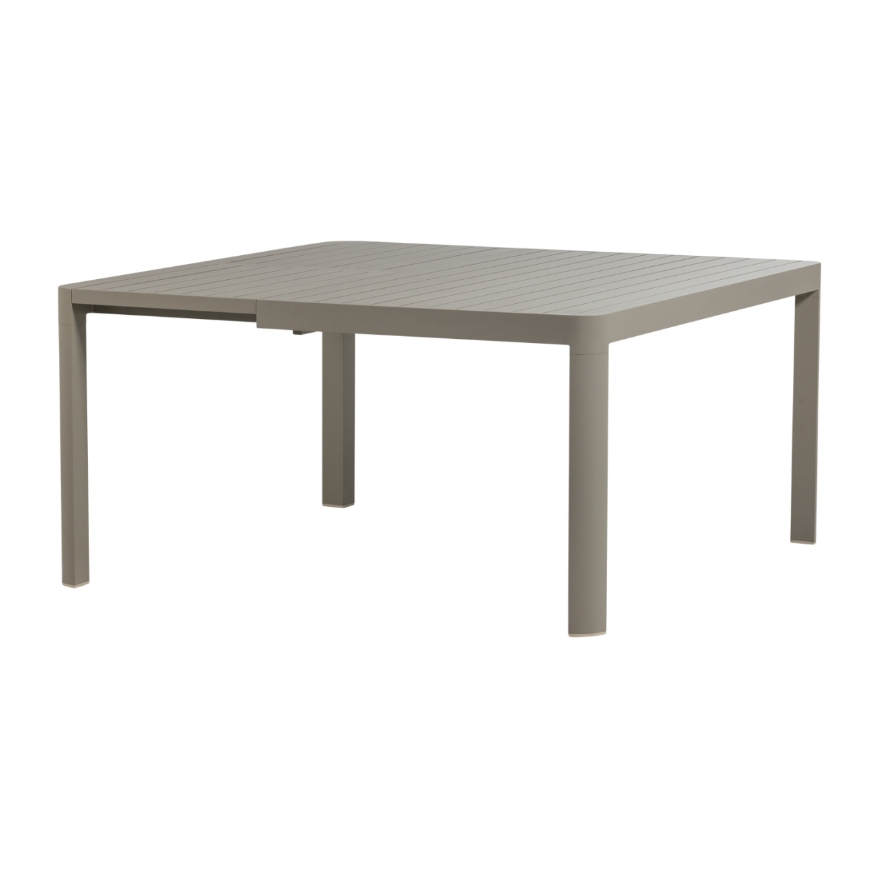 Outdoor Furniture Masa dining extensibila pentru exterior bej nisipiu din plastic 150x150 cm Ovara Woood
