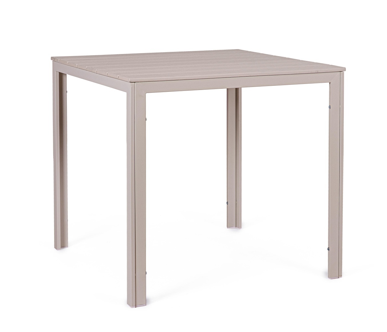 Outdoor Furniture Masa dining exterior grej din metal 78x78 cm Sarita Bizzotto