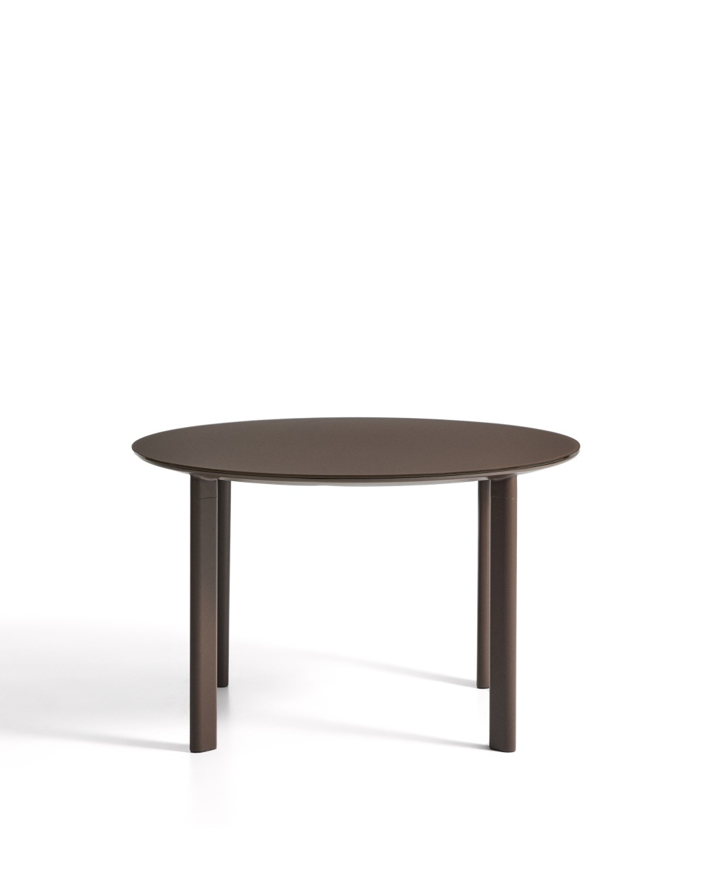 kave taburetes Masa dining exterior maro din metal 120 cm Erice Kave Home