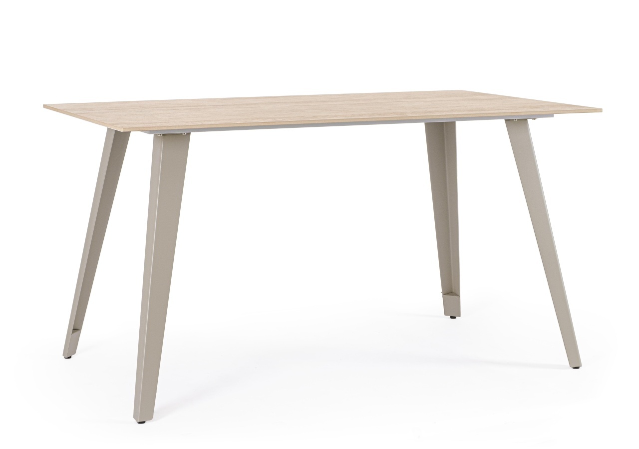 Kitchen & Dining Room Tables Masa dining gri/bej din ceramica 80x140 cm Arjeta Bizzotto