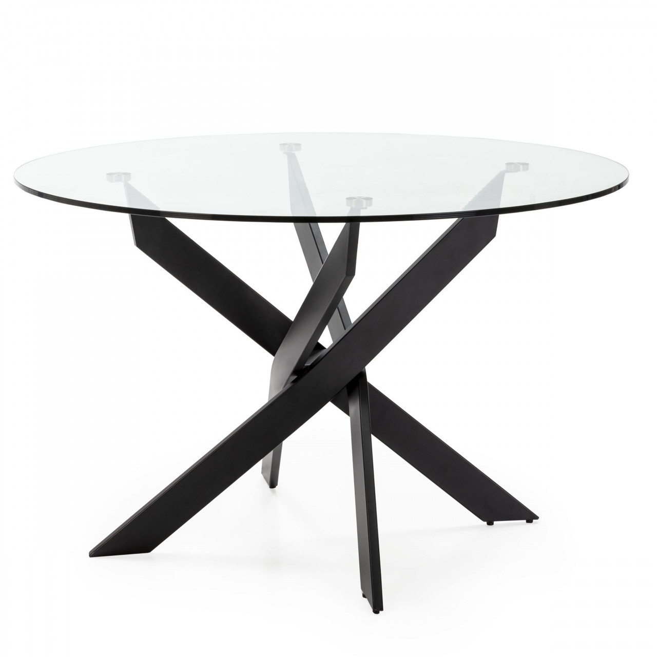 Quiet Object Masa dining neagra din metal 120 cm Ruth Quiet Object