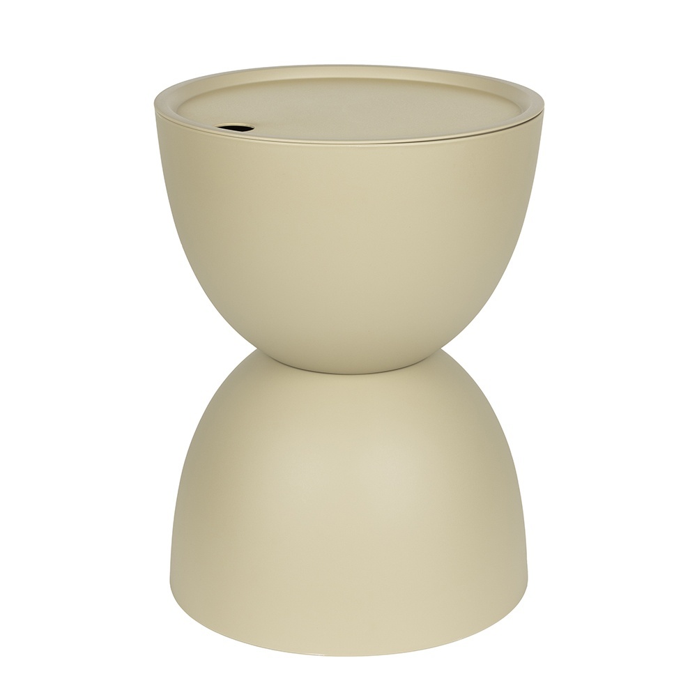 Quiet Object Masa laterala exterior bej din plastic 34 cm Mara Quiet Object
