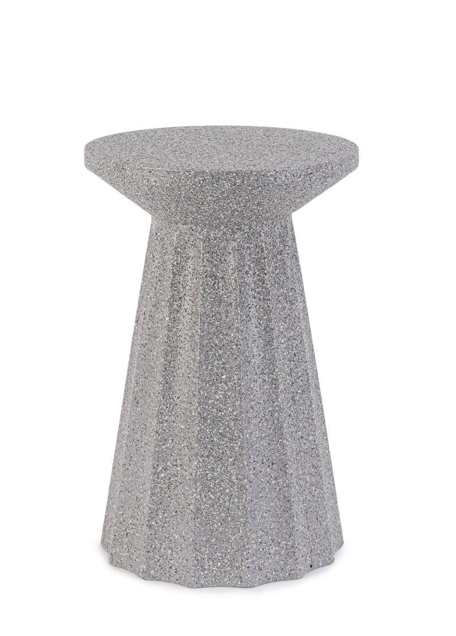 Accent Tables Masa laterala gri din metal 30 cm Adelya Bizzotto
