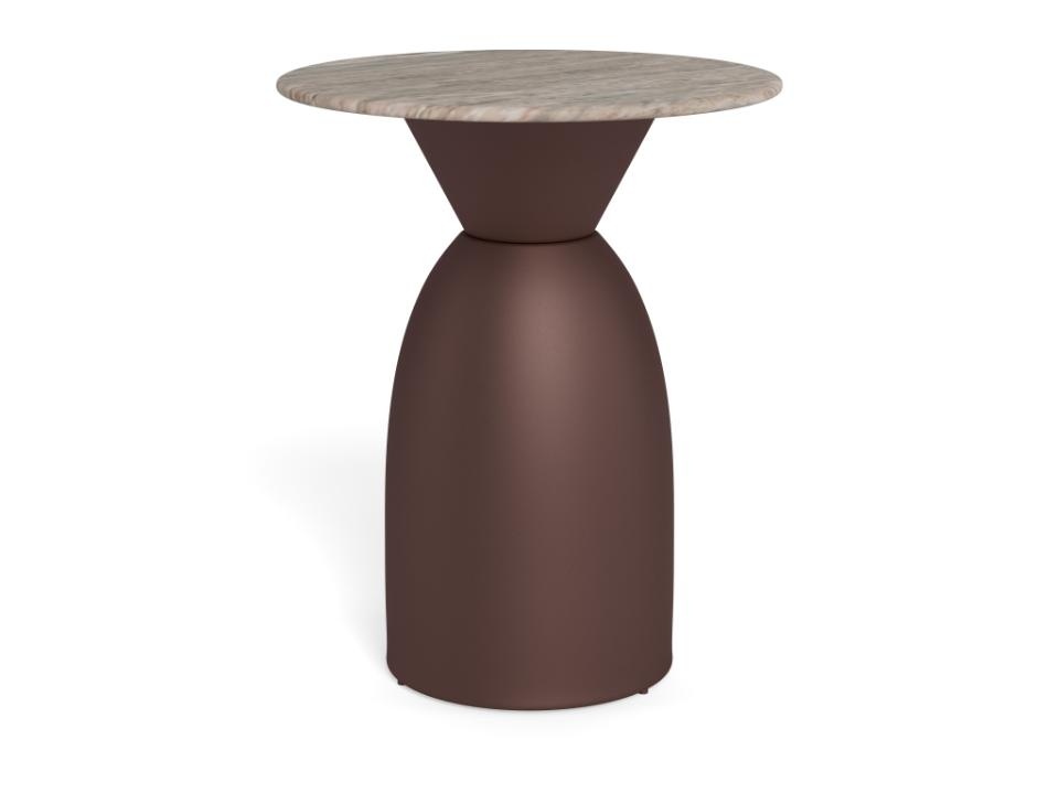 Coffee Tables Masa laterala gri/maro bronz din marmura 40 cm Ferrol Actona Company