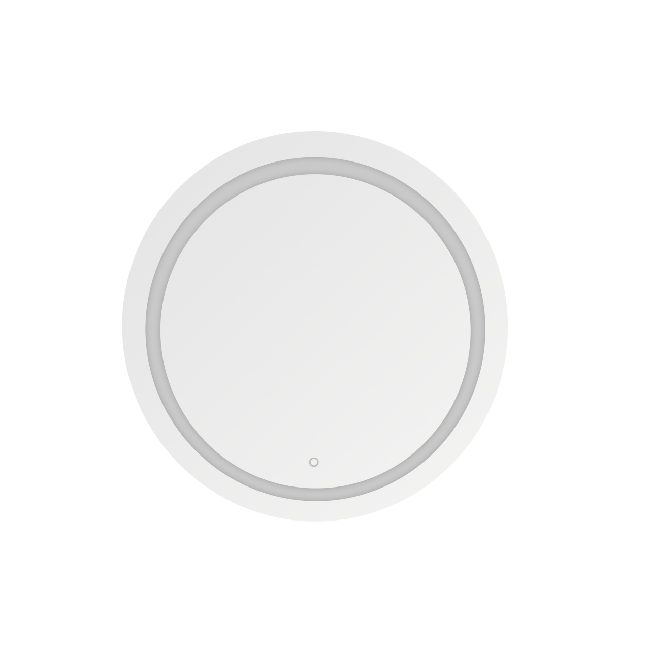 Mirrors Oglinda cu LED rotunda argintie din sticla 60 cm Lustro Zuma Line