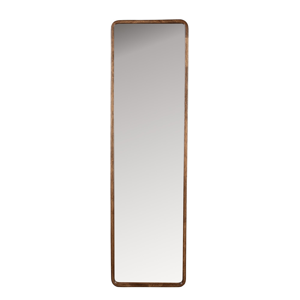 Mirrors Oglinda dreptunghiulara bej din lemn 34x120 cm Nyko Quiet Object