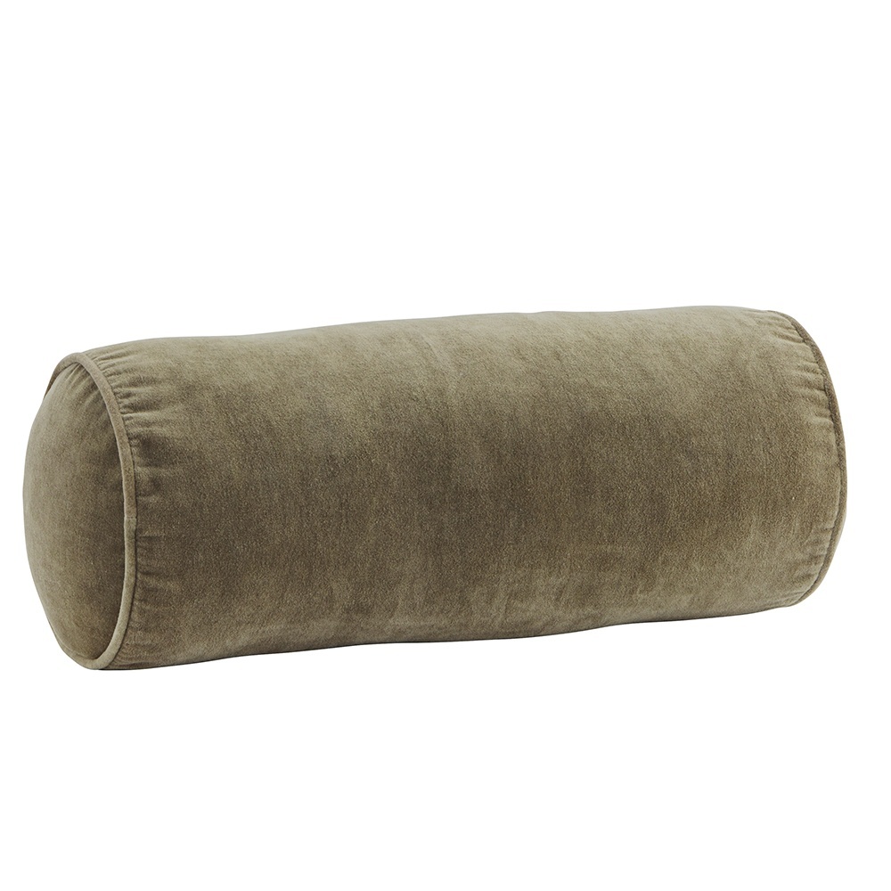 Throw Pillows Perna cilindrica verde din catifea 20 cm Ando Madam Stoltz