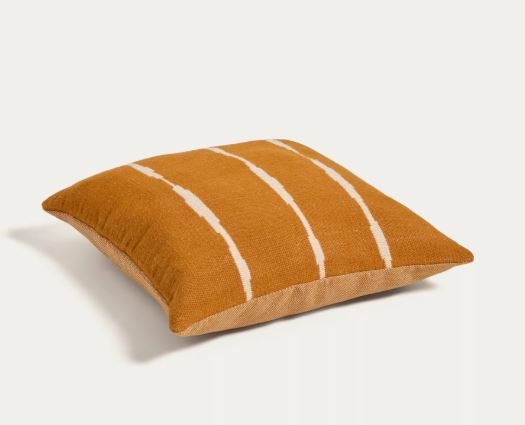 kave taburetes Perna sezut exterior portocalie din fibre sintetice 70x70 cm Daila Kave Home