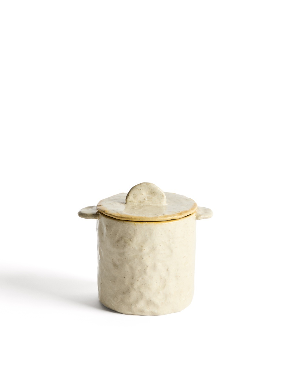 recipient condimente Recipient cu capac crem din ceramica 14x15 cm Belor Kave Home