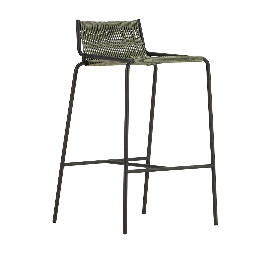 Quiet Object Scaun bar verde din metal Emily Quiet Object