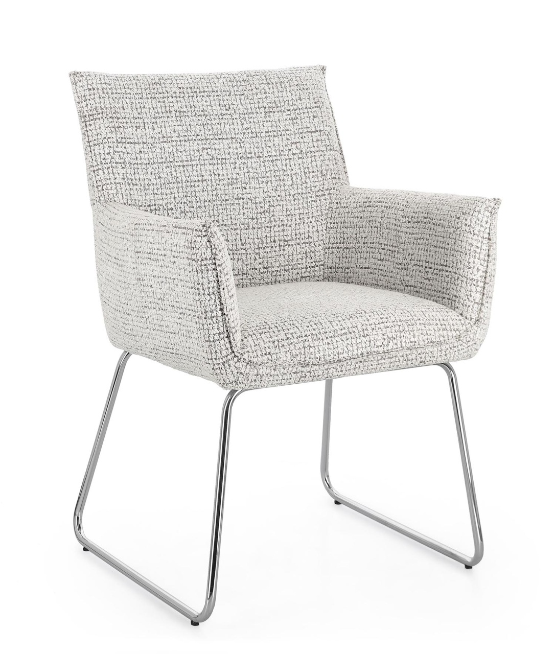 Kitchen & Dining Room Chairs Scaun dining albastru gheata din textil Evelyn Tweed Bizzotto
