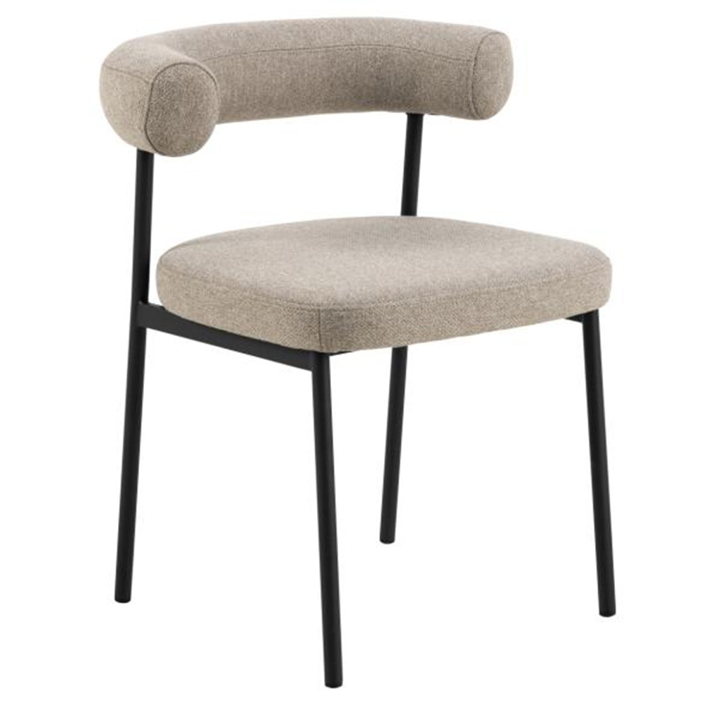 Chairs Scaun dining bej din textil Oakfield Actona Company