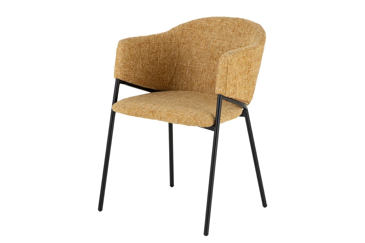 scaun mustar Scaun dining galben mustar din textil Noblesse The Home Collection