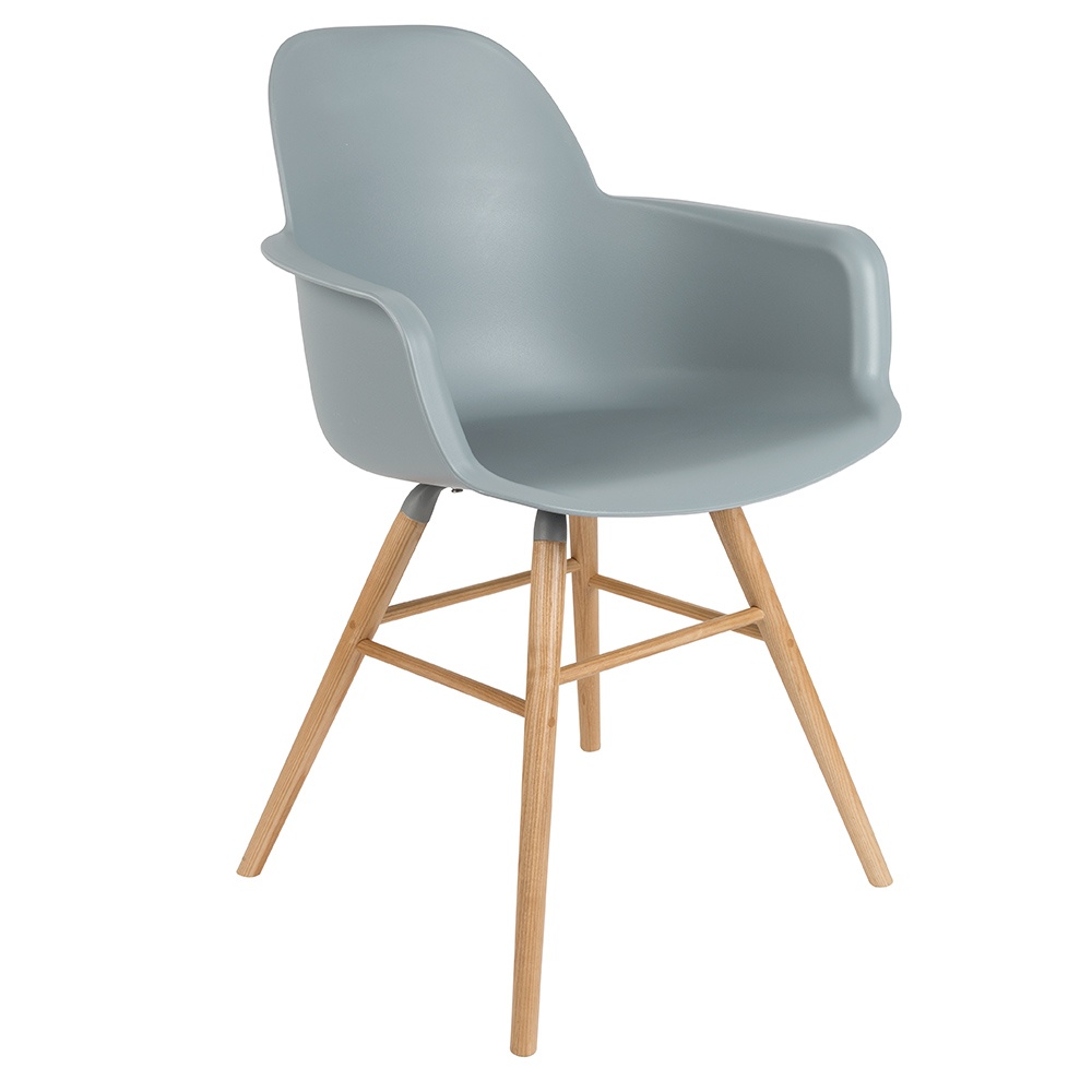 scaune dining gri Scaun dining gri din lemn Albert Arms Kuip Zuiver