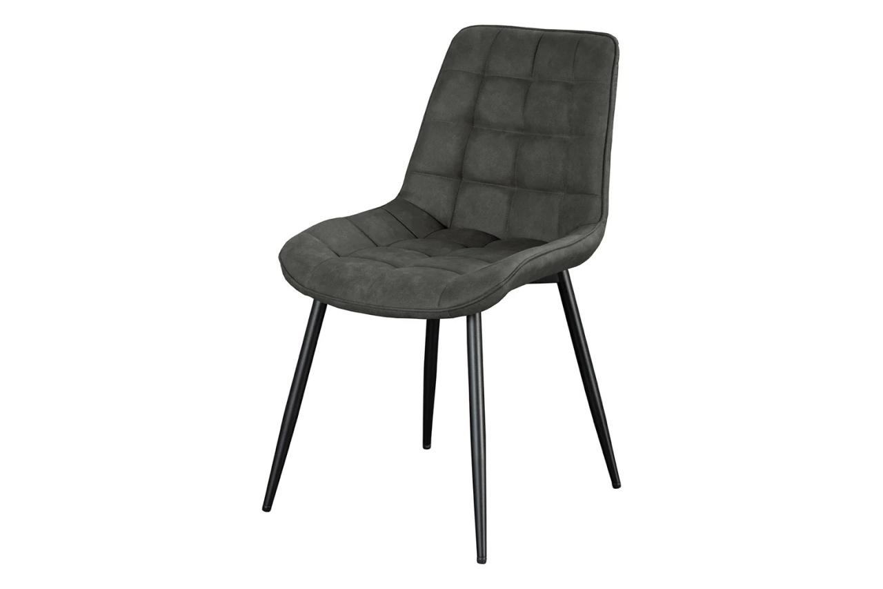 scaune dining gri Scaun dining gri inchis din textil Roadstar The Home Collection