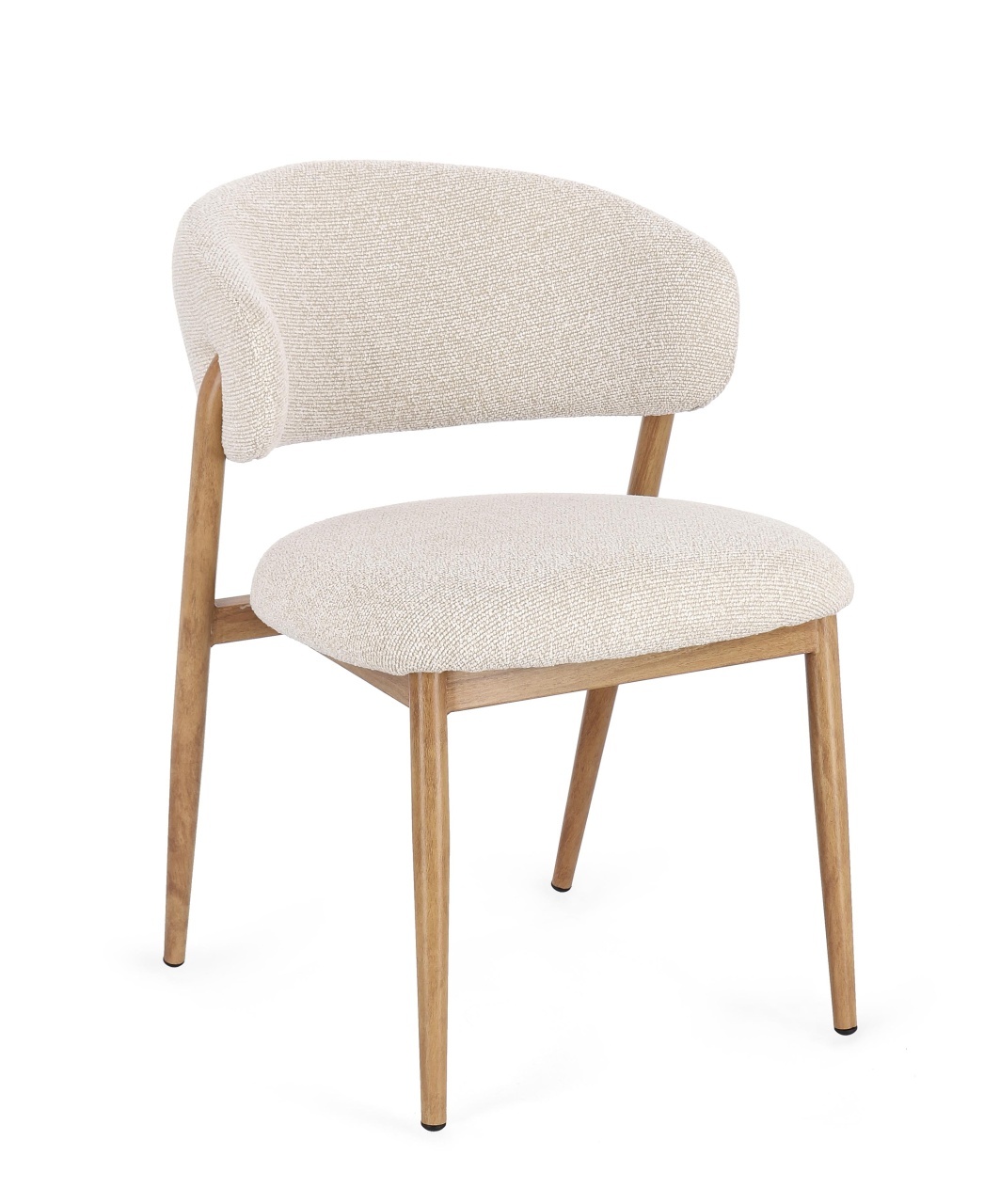 Chairs Scaun dining maro/bej in din textil Cassandra Bizzotto